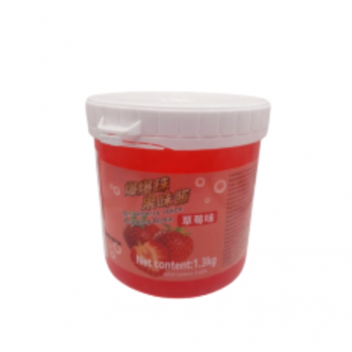 BOBA BUBBLES STRAWBERRY 1.3KG BOBA BUBBLES STRAWBERRY 1.3KG